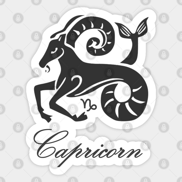 Capricorn 2 Sticker by inotyler